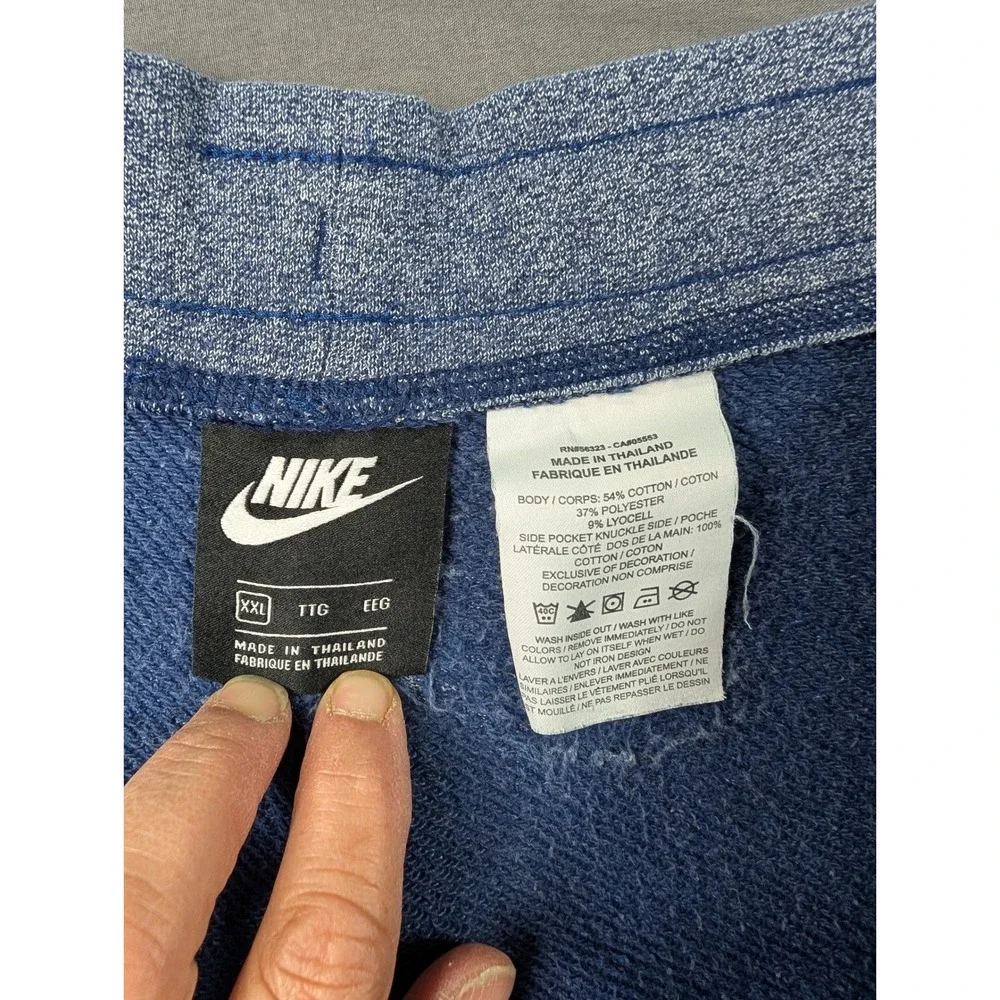 Nike Mens Sportswear Alumni French Terry Shorts Blue AR2375-494 XXL